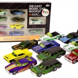 Collectie metalen autootjes 1:64 - 10 stuks