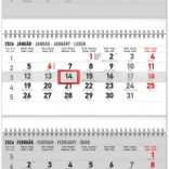 Wandkalender 4-maanden vouwbaar 2026