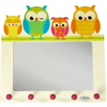 Hess kapstok met spiegel uilenfamilie