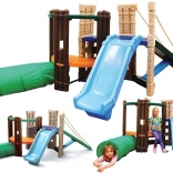 kinderlijke tuin-klimset met glijbaan little tikes seek & explore adventure climber