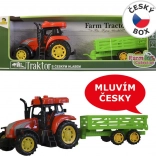 MaDe Tractor met aanhanger, spreekt Tsjechisch