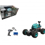 RC stuntauto blauw transformatie