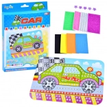 Creatieve foam mozaïek auto – sticker-set voor kinderen