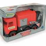 Rode WADER MIDDLE TRUCK vuilniswagen in doos
