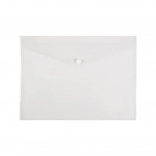 mapje met drukknoop A3 opaline transparant