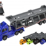 Autotransporter van plastic met vliegwiel-aandrijving 45 cm