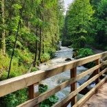 Norimpex diamant schilderen houten brug in het bos 30x40cm