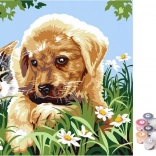 Schilderen op nummer Lieve Vriendjes