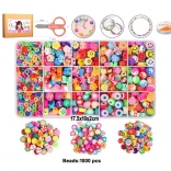 Set van gekleurde kralen 1000 stuks voor DIY knutselen