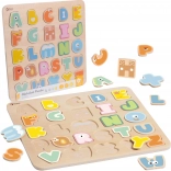 Classic World houten Montessori puzzel alfabet 27 stuks