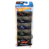 Hot Wheels Formula 1 – set van 5 metalen autootjes 1:64