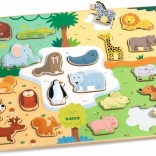 Houten dierenpuzzel voor kinderen