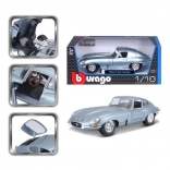 Bburago 1:18 Jaguar E Coupé Metallic Zilverblaauw