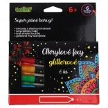 Acrylstiften Glitter Set van 6 Stuks