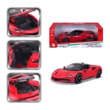 Metalen model BBURAGO FERRARI SF90 STRADALE 1:18 rood