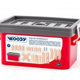 Set houten rails in box – 20 stuks