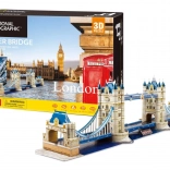 3D-puzzel NATIONAL GEOGRAPHIC Tower Bridge – 120 stukjes