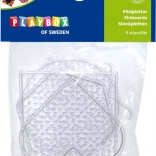 Strijkkralen-onderplaten PLAYBOX – set met vormen, 5 stuks