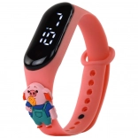 Aanraakhorloge Varkentje roze met verstelbare band