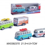 Minibus met aanhanger