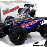 RC auto 1:18 off-road 4x4 blauw ENOZE, snelheid 45 km/u