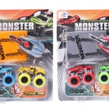 Lanceerbare metalen auto's 2 stuks