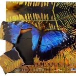 Vlinder en zijn levenscyclus - Houten gelaagde puzzel 19 stukken