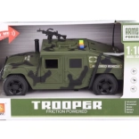 Militair batterijauto met licht en geluid