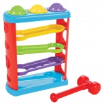 Knikkerbaan met hamertje voor de allerkleinsten