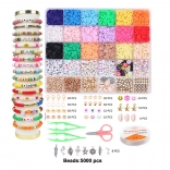 set gekleurde strijkkralen 5000 stuks met vormen en emmer