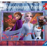 Puzzel 2x24 stukjes Frozen 2