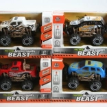 Metalen jeep met vliegwielaandrijving 9 cm