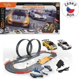 Racebaan Racing Collection 560 cm met loopings en twee auto's