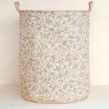 A Little Lovely Company opbergmand voor speelgoed bloemen roze