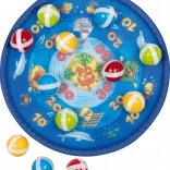 Goki klittenbord met 12 balletjes – oceaan