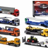 Metalen vrachtwagen met oplegger 20 cm mix - 1 stuks