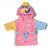 BABY born badjas voor poppen 43 cm met capuchon en eendje