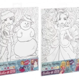 Schilderen op nummer op canvas BESTIES 29,7 × 19,5 cm