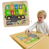 Masterkidz Magnetisch Bord Afvalscheiding Recyclevrachtwagen Montessori