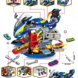 Kindermotor met parkeerterrein en rookeffect 2-in-1