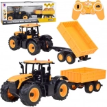 JCB Tractor met op afstand bediende kipperaanhanger Double E 1:16 RC0670