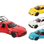 Metalen auto met openslaande deuren 12 cm