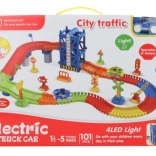 Baan met batterijauto, verlicht – 101 delen