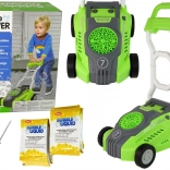 Groene kinder-bubbelmaaier