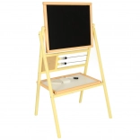 Houten magnetisch krijtbord voor kinderen met telraam