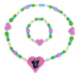 Detoa ketting en armband MOL en hartjes