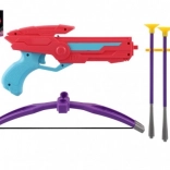 Kleurrijke plastic kruisboog met zuignap pijlen