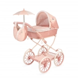 Opvouwbare poppenwagen TULIPE met tas en accessoires 81 cm