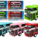 Dubbeldekker met opwindmechanisme – metalen model in 4 kleuren