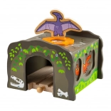 Bigjigs Rail dinosaurus-tunnel T. rex voor houten treinbanen